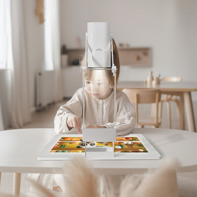 Foldable Integrated Desktop Interactive Projector with Finger Touch Eye Protection for Kids Study
